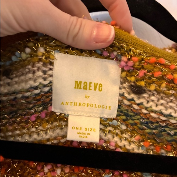 Anthropologie Maeve Multicolor Knit Sweater Vest - Picture 2 of 4